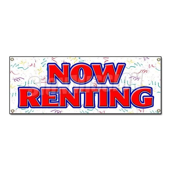 Signmission NOW RENTING BANNER SIGN for lease rent office retail space apartment home house B-Now Renting - main